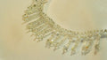 Collier Perles Frange Blanc Transparent