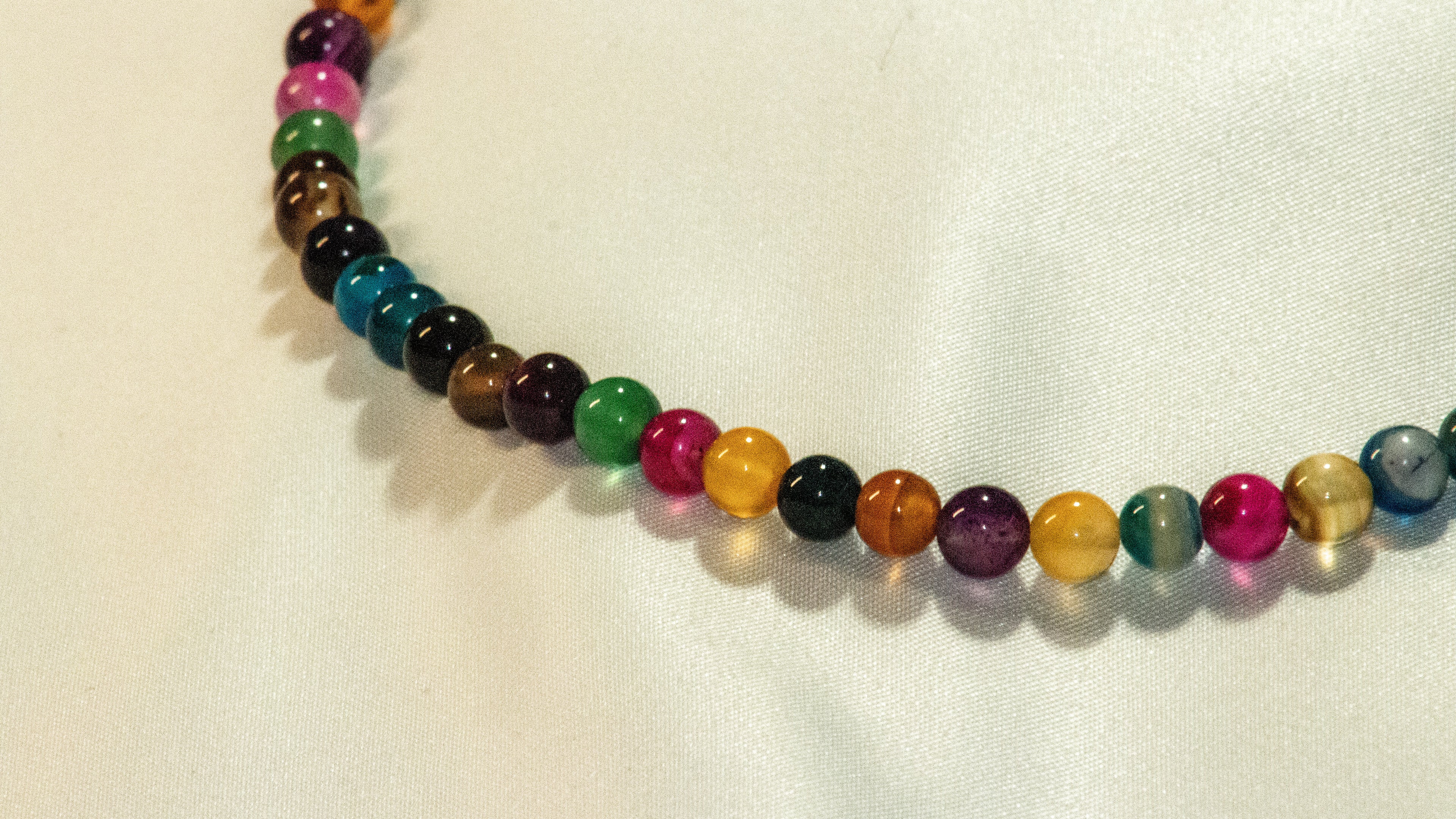 Collier Perles Multicolore