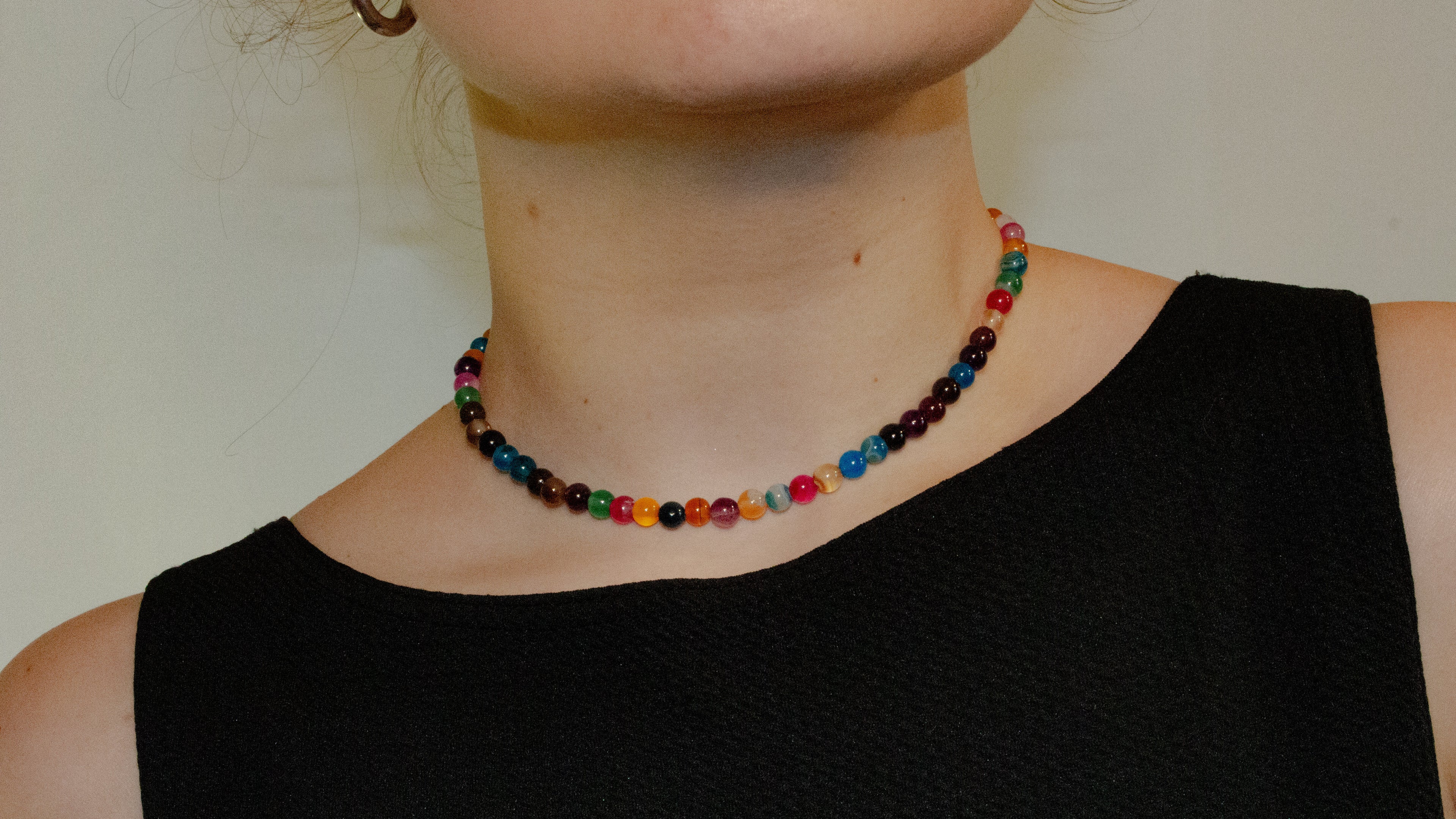 Collier Perles Multicolore