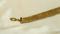 Bracelet Tissé Perles Doré