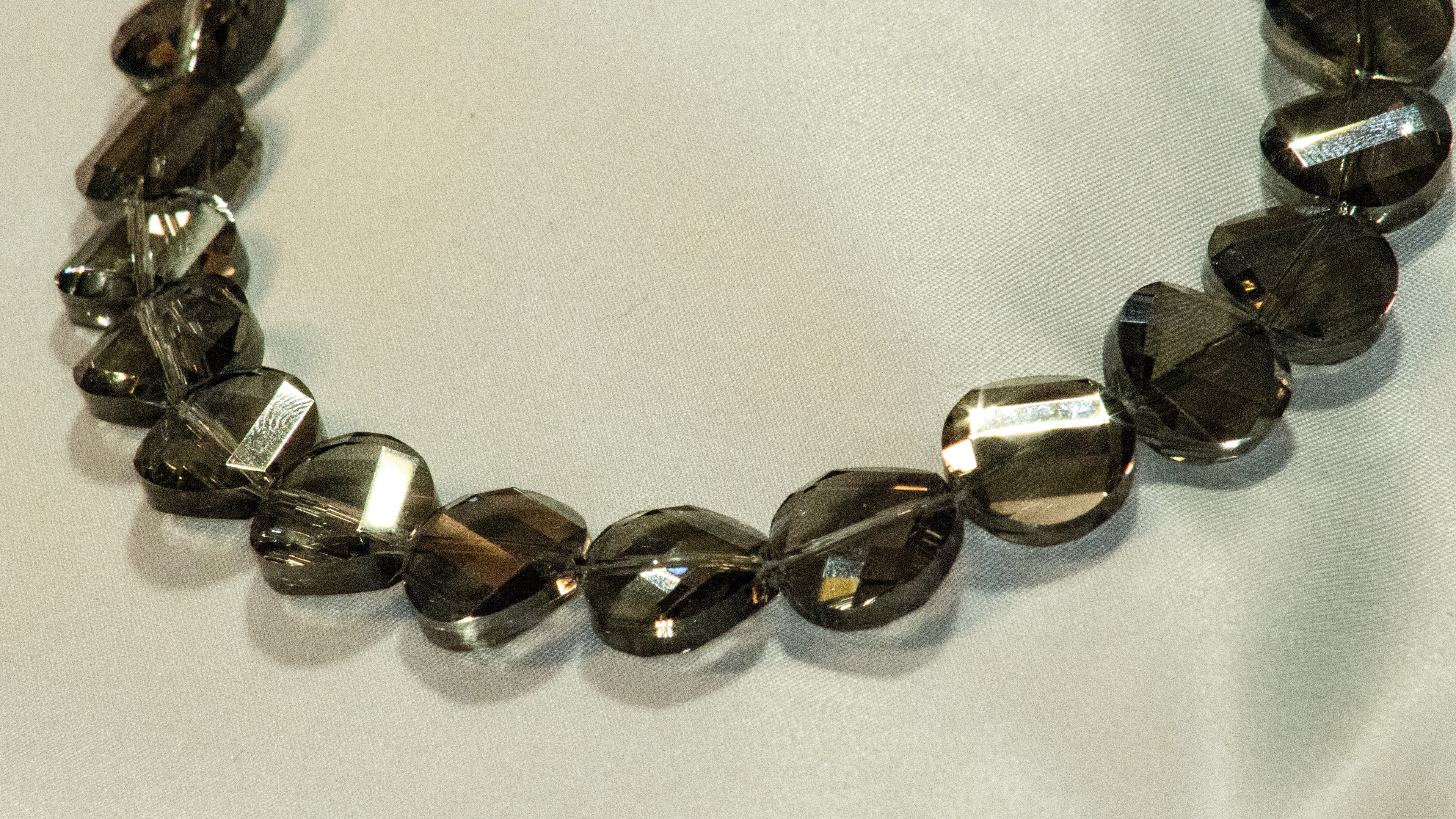 Collier Perles Grises
