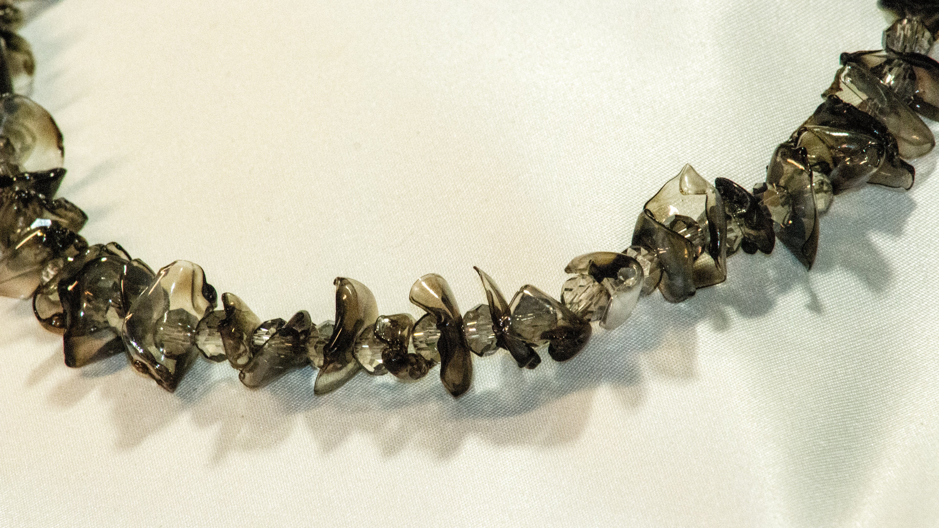 Collier Perles Grises & Noires